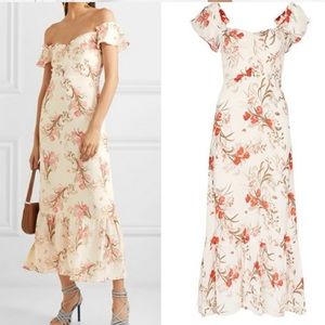 Reformation Butterfly Floral Print Maxi Dress